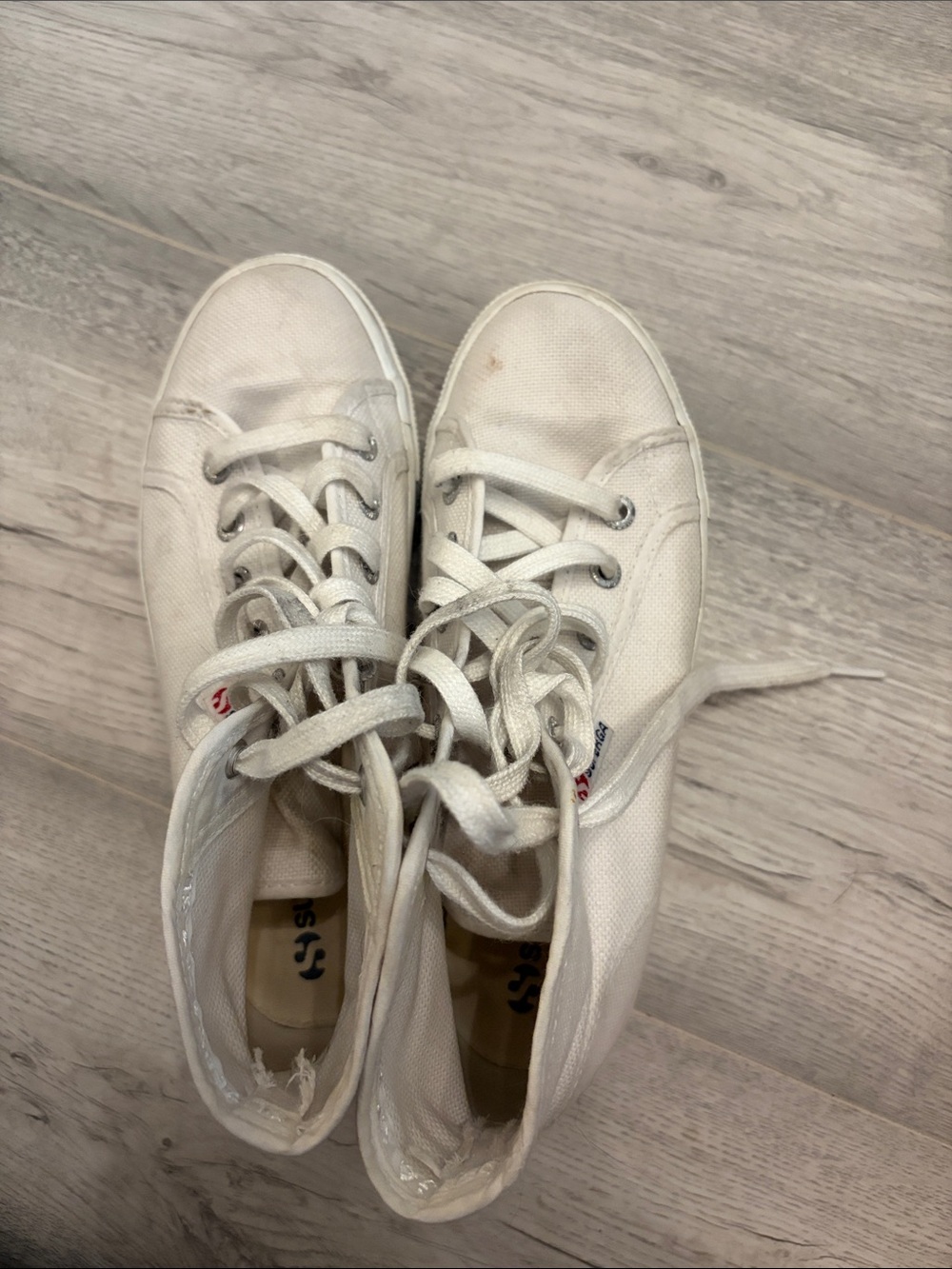 Superga White Canvas Low-Top Sneakers